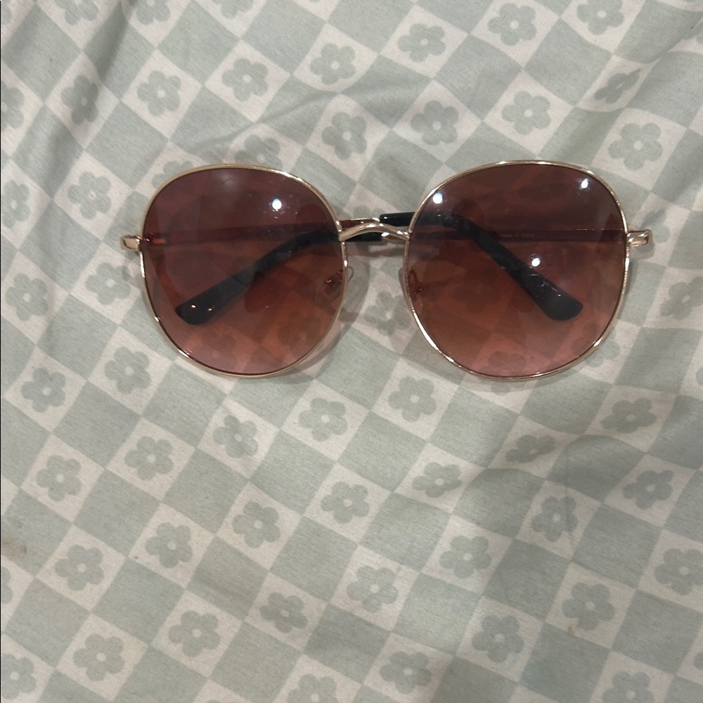 Torrid Gold and Brown Round Sunglasses